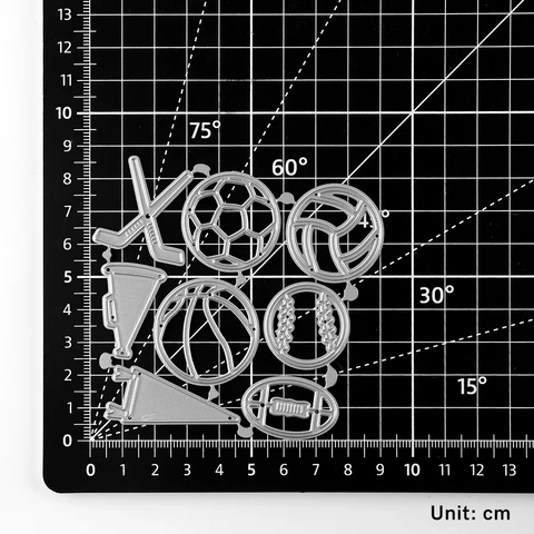 Металлические Вырубные штампы для футбола, волейбола, тенниса, «сделай сам», скрапбукинг, бумажный нож, форма, лезвие, перфоратор, трафареты, новинка 2022