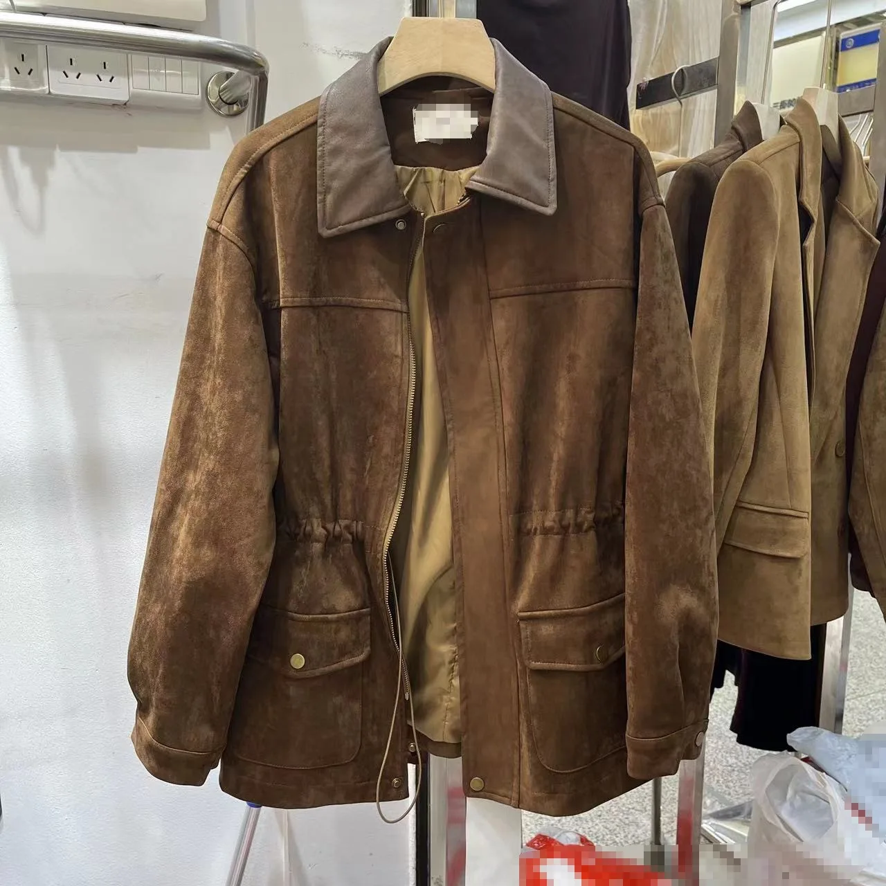 Осенняя одежда SuperAen 2024 новинка свободный тренчкот в стиле ретро на молнии с