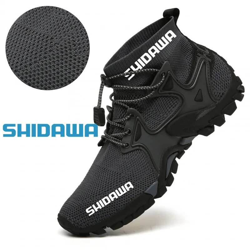 

New Men's Non-slip Fishing Shoes Outdoor Sports Breathable Hunting Boots Mesh Quick-drying Upstream Shoes Cycling Shoes 36-47
