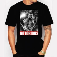 notorious connor mcgregor middle finger printed t shirt funny design fashion street wear cotton short sleeve mens t shirt top