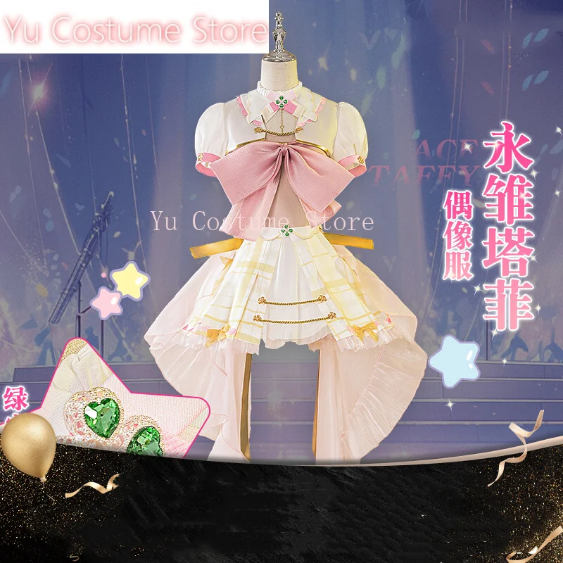 Yu Костюм Vtuber Ace Таффи Платье Косплей Cos Game Аниме Вечеринка Униформа Хэллоуин Игра