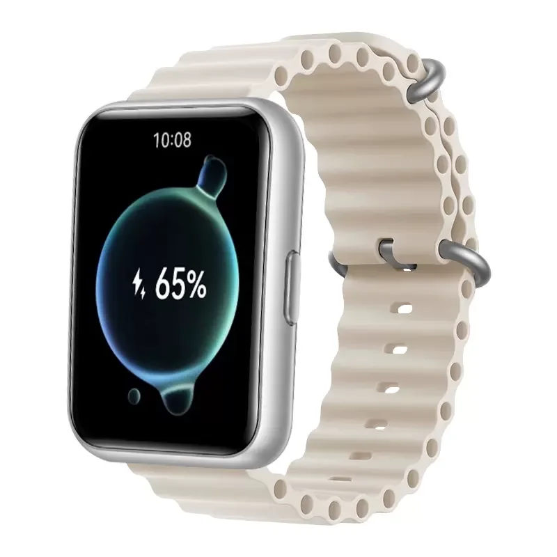

Ocean Band For Huawei Watch FIT 2 Strap silicone Wristband bracelet metal Buckle sport Replacement correa fit2 band Accessories