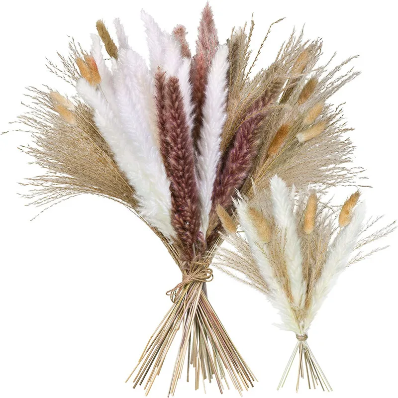 

85Pcs Wedding Pampas Grass Home Decor Bunch Natural Dried Flower Plant Christmas Decorations Mariage Floral Party Supplies