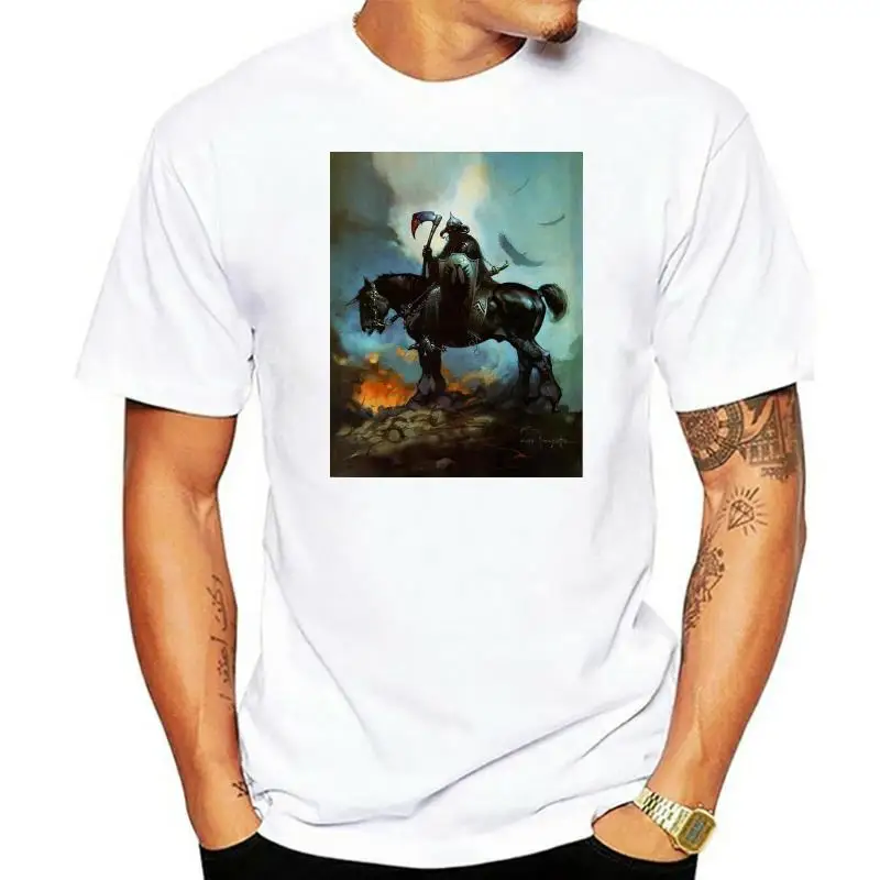 Мужская футболка с коротким рукавом, с принтом Фрэнка фразотта