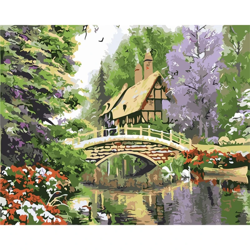 

No.688 Painting By Numbers DIY Oil Coloring Paint By Numbers Set Gift Drawing By Numbers Canvas Decor New Arrivals