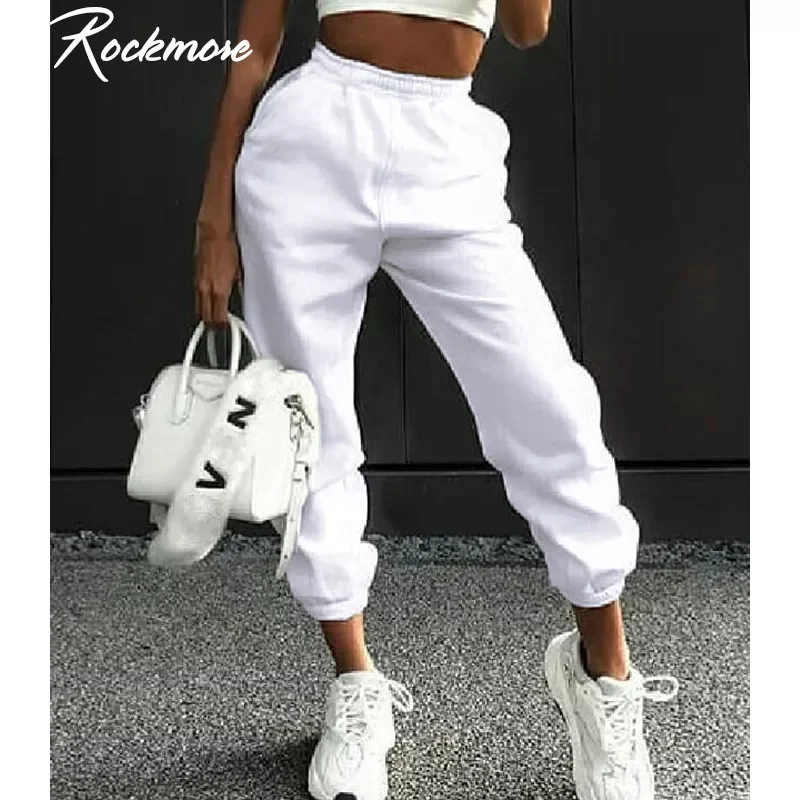 

Rockmore Harajuku Joggers Wide Leg SweatPants Women Trousers High Waist Pants Streetwear Korean Casual Sporting Pant Femme Fall