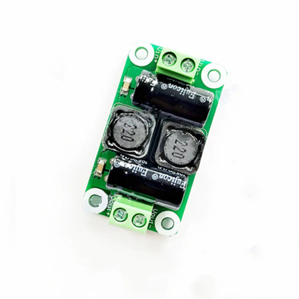 

0-50V 4A DC power supply filter board Class D power amplifier Interference suppression board car EMI Industrial control panel