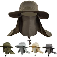 summer folding adjustable sunshading retractable sun hats outdoor mountaineering fishermans cap headwear protect skin unisex