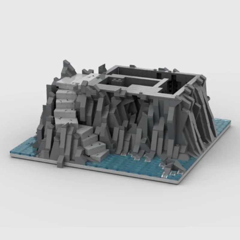 Средневековая модель Moc строительные блоки замок каменная ступенчатая Нижняя