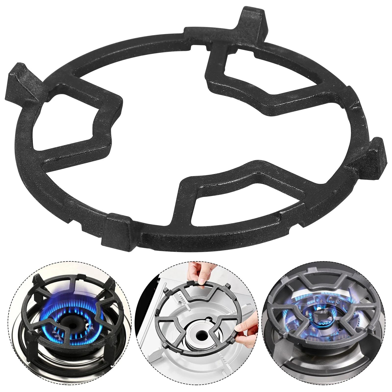 Основание газовой плиты Стойка для вока Аксессуары горелок Подставка Держатель