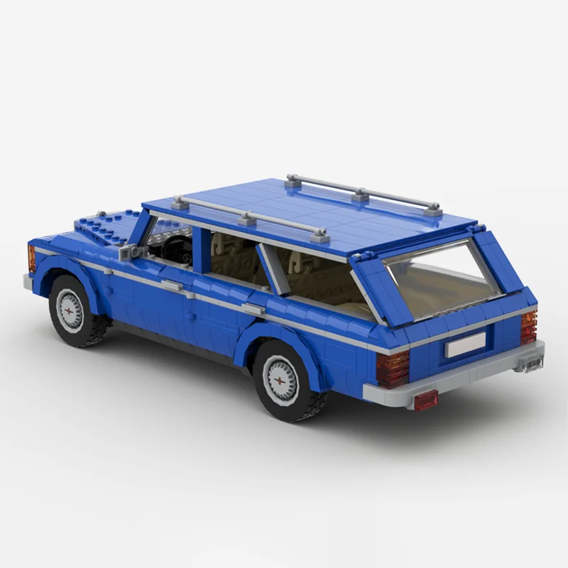 1534 шт. MOC Роскошный бренд автомобилей Mercedis-Benzi W123 Универсал с четырьмя