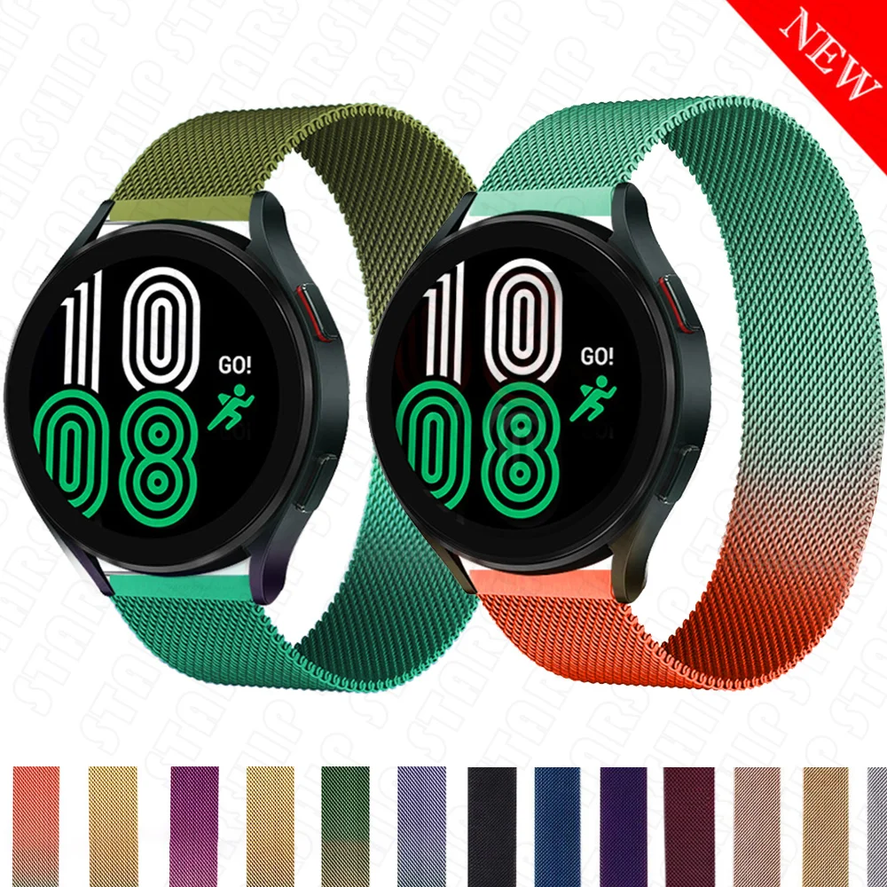 

Ремешок магнитный для Samsung Galaxy Watch 3/4/45/41 мм/Active 2 46 мм/42 мм, браслет Huawei GT/2/2e для часов, 20 мм/22 мм