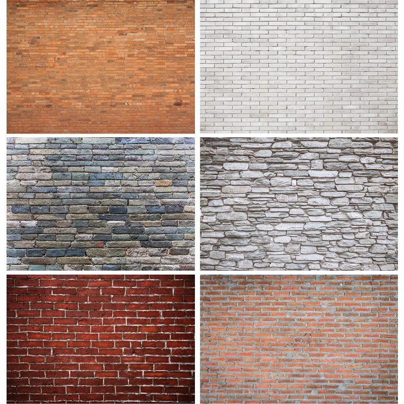 

Durable Less Wrinkles Vintage Brick Wall Theme Photography Backdrops portrait Photo Background Studio Prop 21919 NNL-04