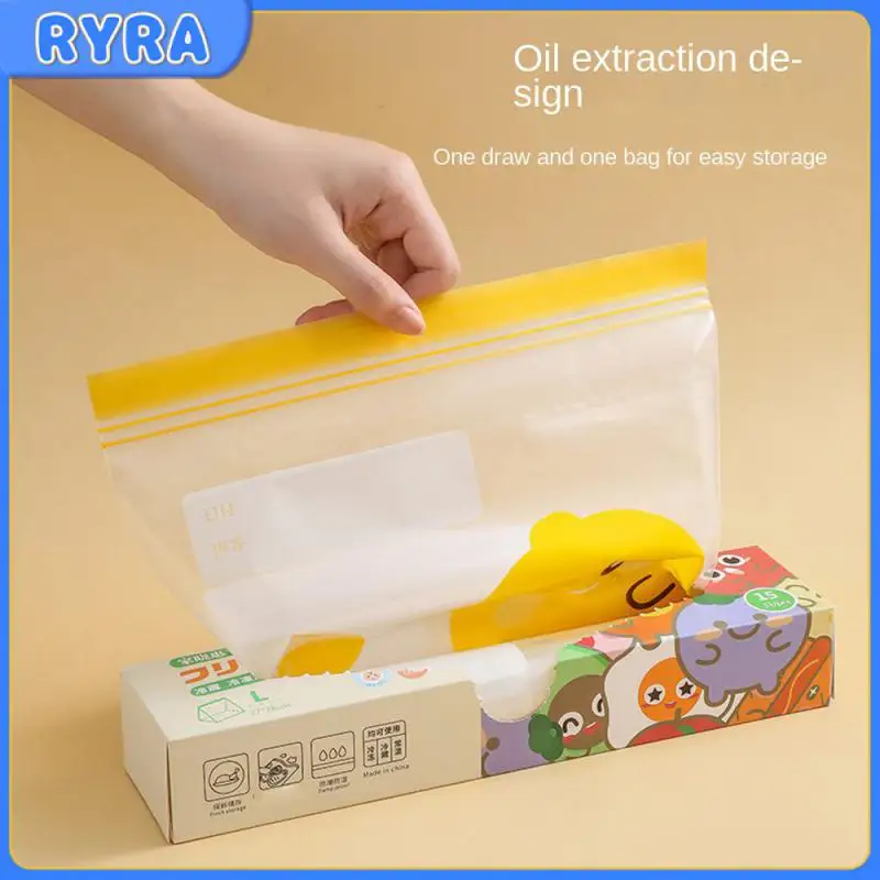 

Прочный герметичный пакет для морозильной камеры, пакеты для хранения пищевых продуктов, запечатанный уплотненный мультяшный пакет для хранения пищевых продуктов, красивый пищевой пакет