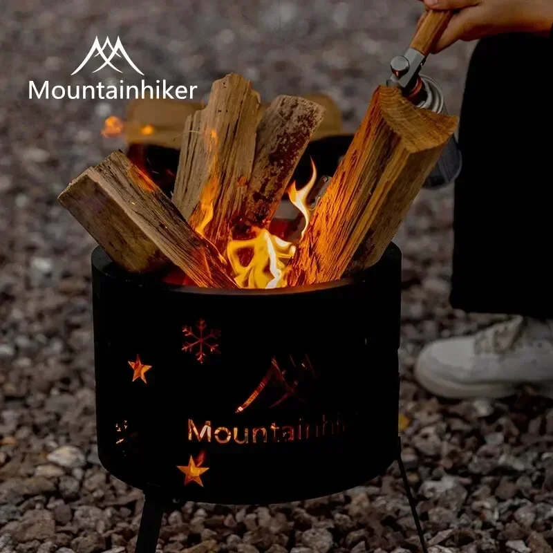 Mountainhiker Открытый Пикник Чай Ведро для барбекю Угольная дровяная печь Печь костра