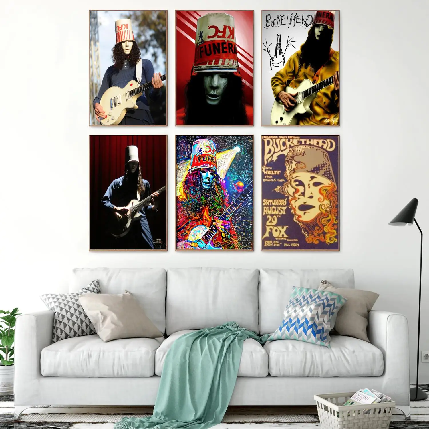 Украшение для гитариста buckethead художественный плакат настенный