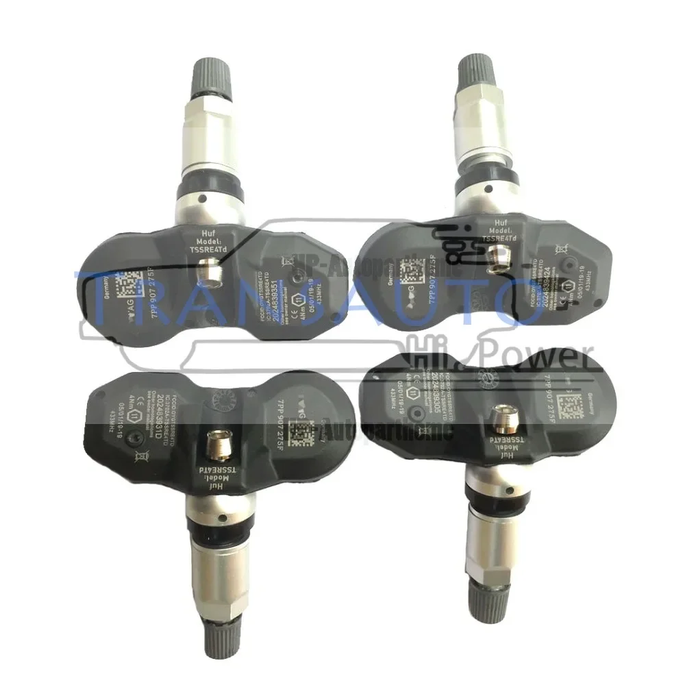 Система контроля давления в шинах 4 шт. 433 МГц 7PP907275F датчик для Audi A4 A6 A8 Q7 R8 Volkswagen TPMS