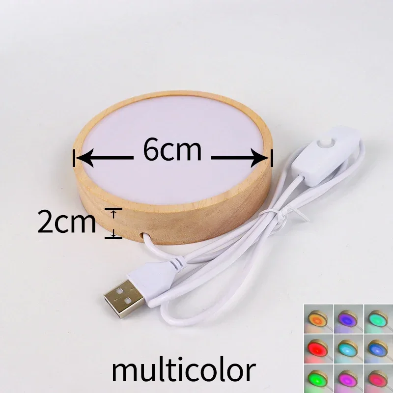 

Деревянная подставка для ночника 6/8/10 см