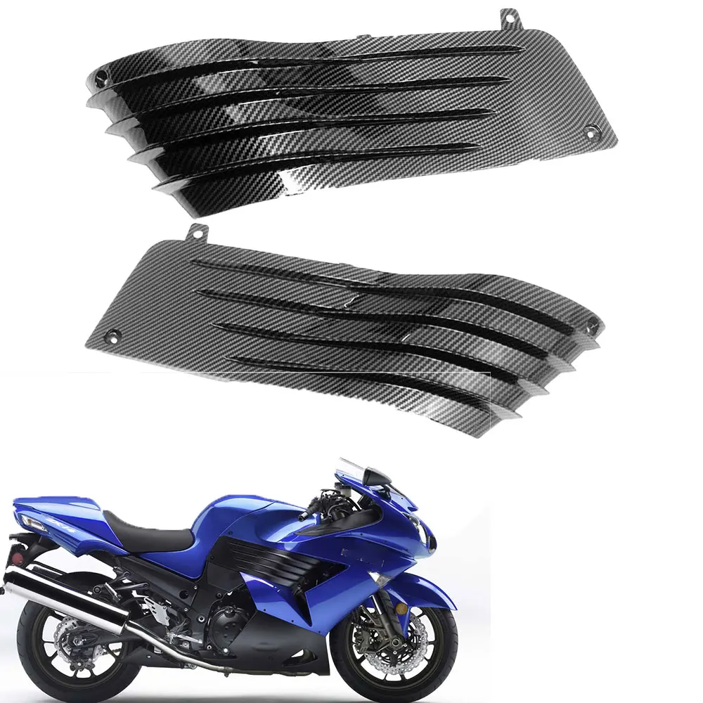 

Side Engine Mid Trim Cover Knee Guard Fairing For KAWASAKI ZX14 2006-2011 Motorcycle Accessories Carbon Fiber Paint Panel Decor