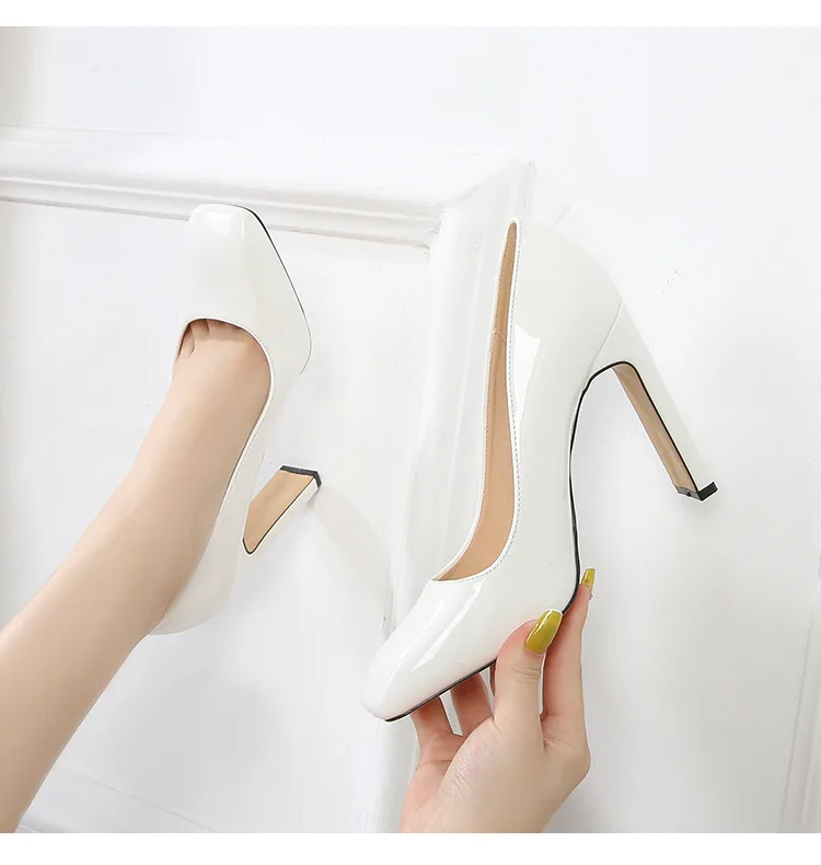 Sexy Pumps Wedding Women Red Shoes High Heel Lady wedding shoes Pumps Summer Autumn Women's Heel Patent leather high heels