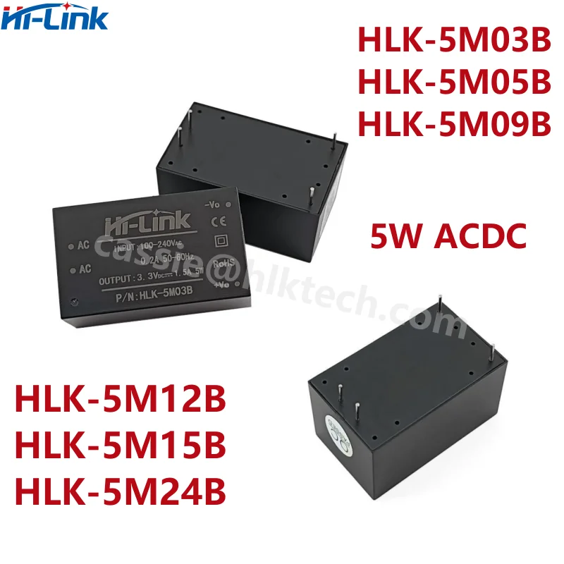 Фото Hi-Link HLK-5M05B 5M03B 5M09B 5M12B 5M24B Hi-Link 110 В 220 В до 3,3 В 5 В 9 В 12 В 24 В CE Стандартный модуль преобразователя мощности ACDC №3