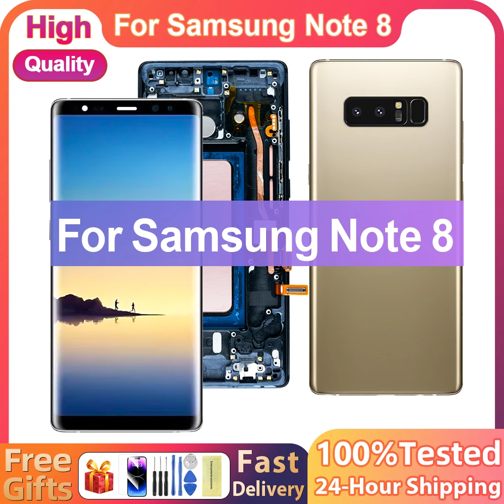 6,22-дюймовый супер OLED ЖК-дисплей для SAMSUNG Galaxy Note 8, ЖК ...