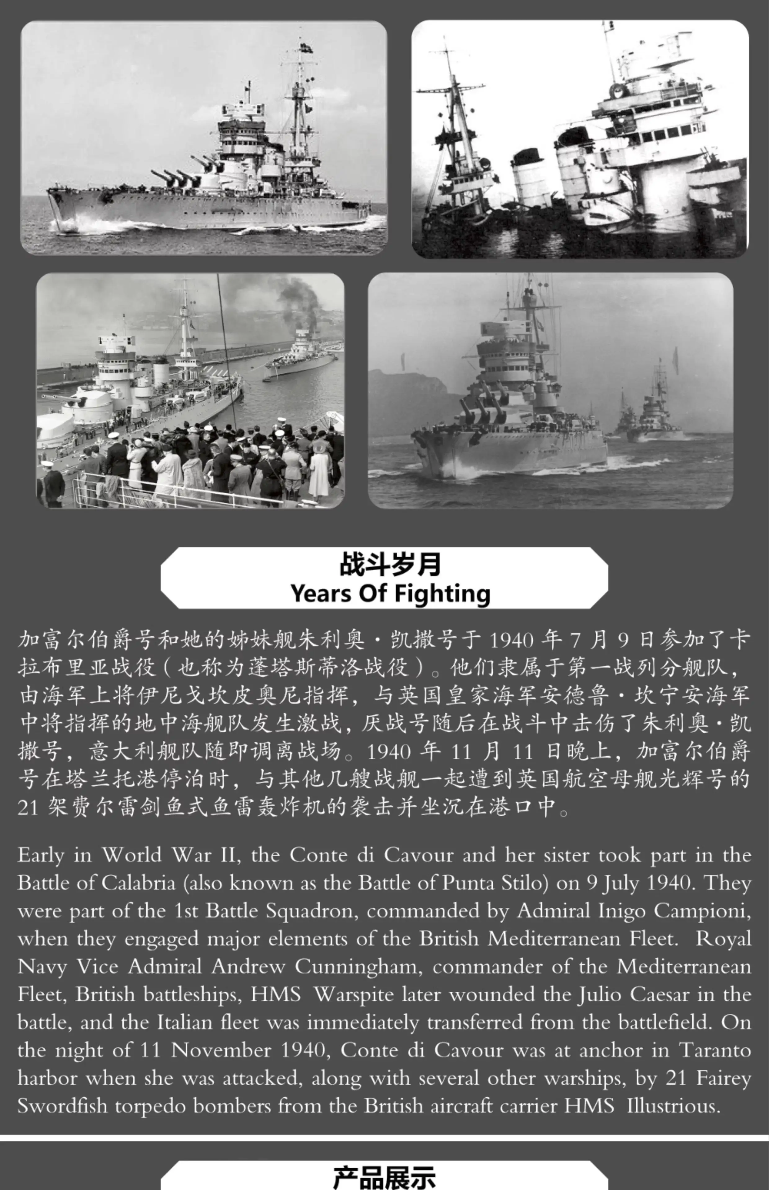 OSTRICH-модель TM70007WL 1/700 времен Второй мировой войны корабль морской волны Conte Di Cavour