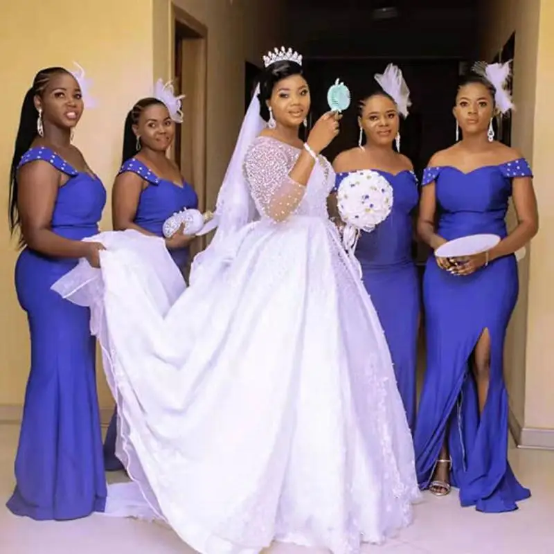 Романтическое свадебное платье трапециевидной формы с тяжелым жемчугом по