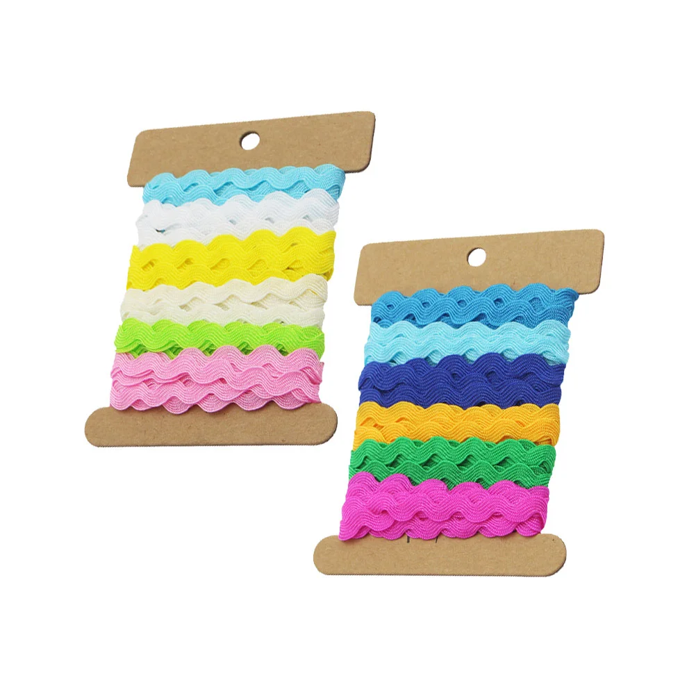 

Trim Ribbon Lace Sewing Fabric Rack Rick Accessories Diy Fringe Flower Clothing Embroidered Making Wavy Ribbons Edging Rac Ric
