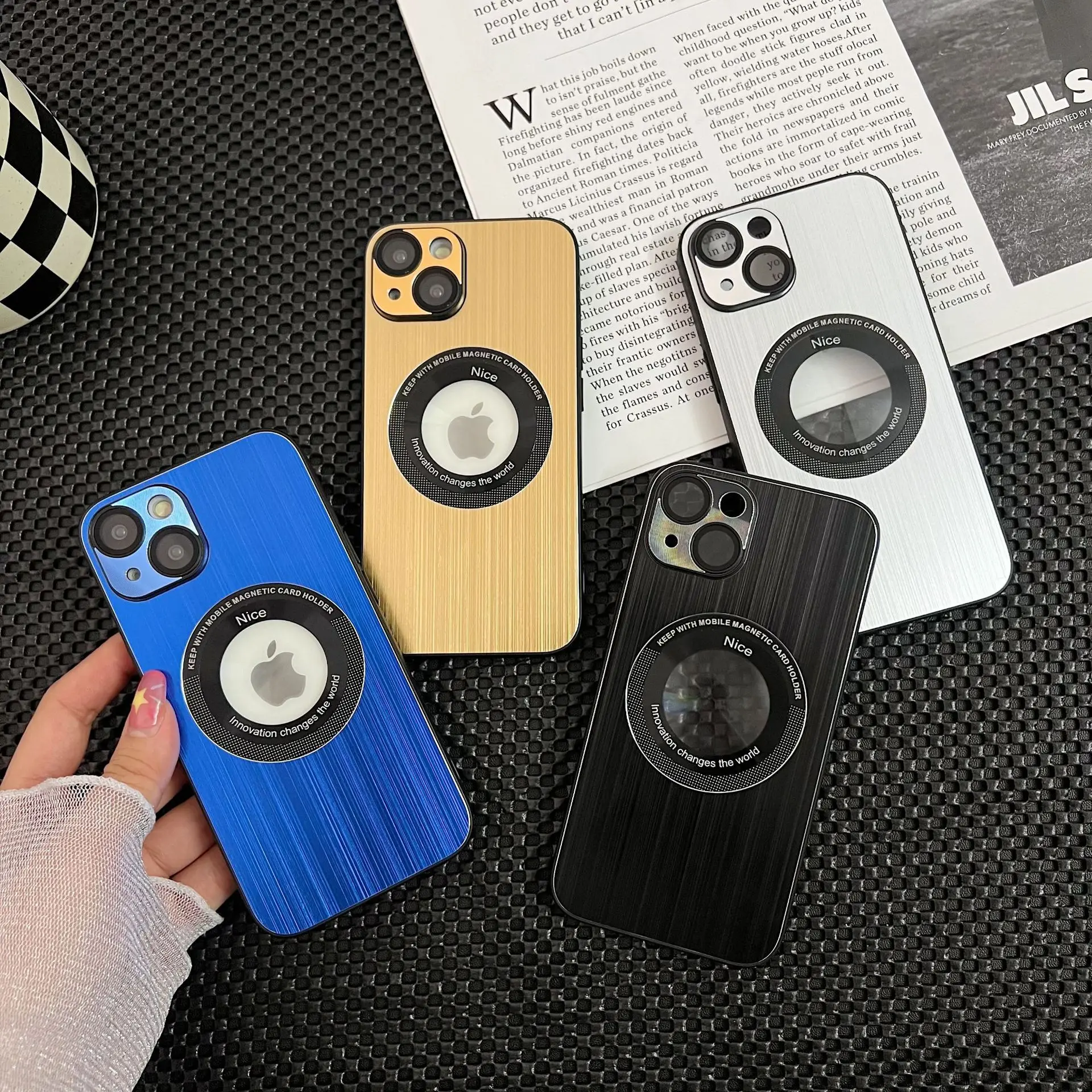 

Magnetic Phone Case with Big Hole Camera, Soft Protect Cover for XR to 13 14pro Max 14 14 Pro 12 Pro Max XR Like 13pro 13 Pro Ma
