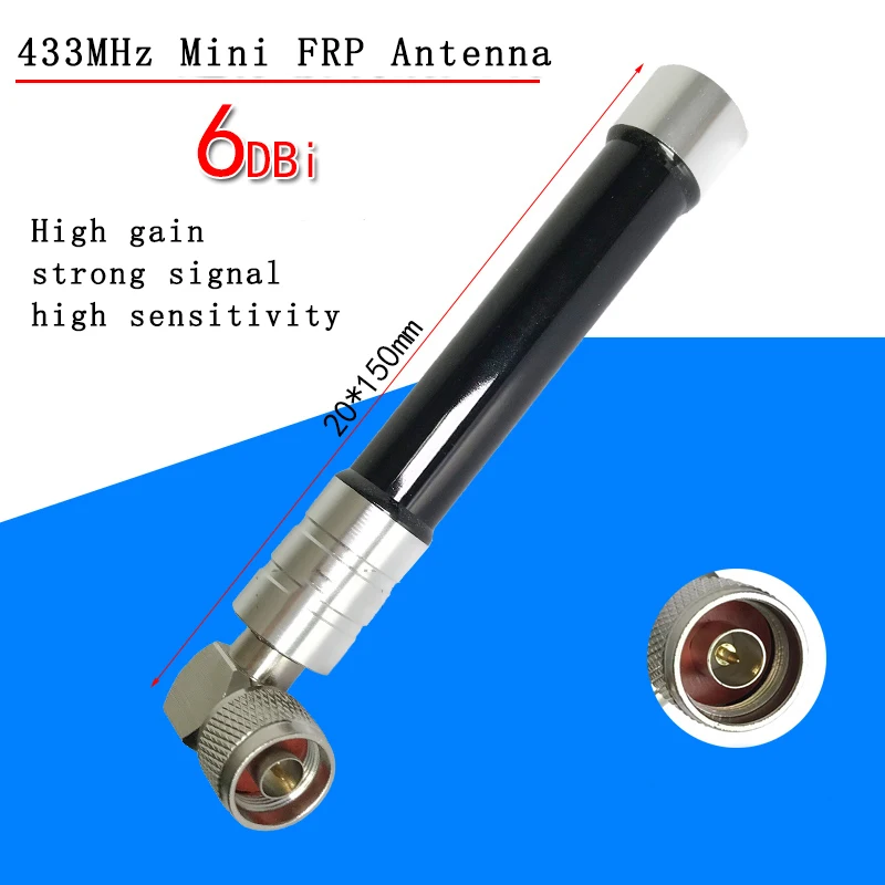 

433 МГц наружная Водонепроницаемая Стекловолоконная антенна/полный Netcom LTE 3G / 4G / 2G N Мужской высокий коэффициент усиления 6 дБи сигнал высокая ...