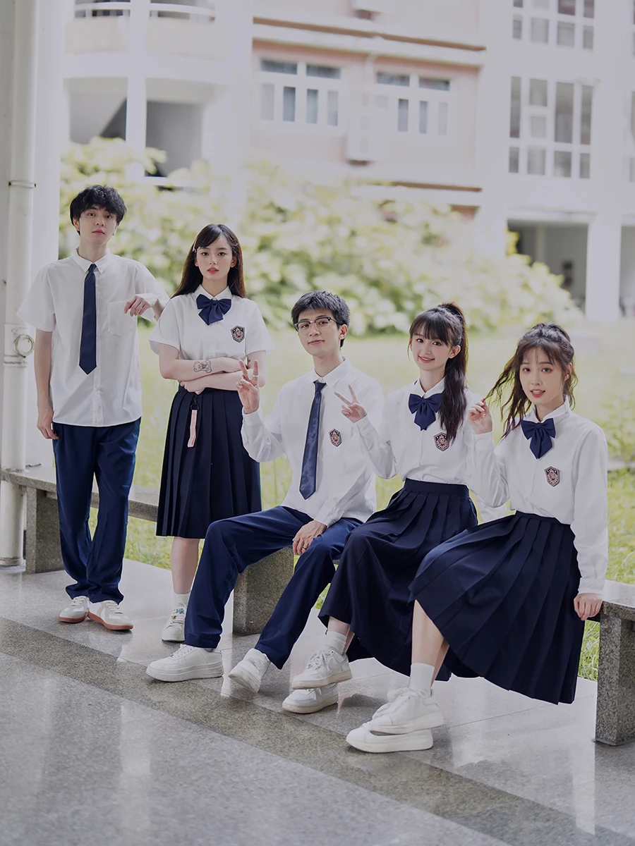 Graduation Season Business Attire Summer Preppy Junior High School Students Japan fashion Jk Uniform Sports Meeting Performan...