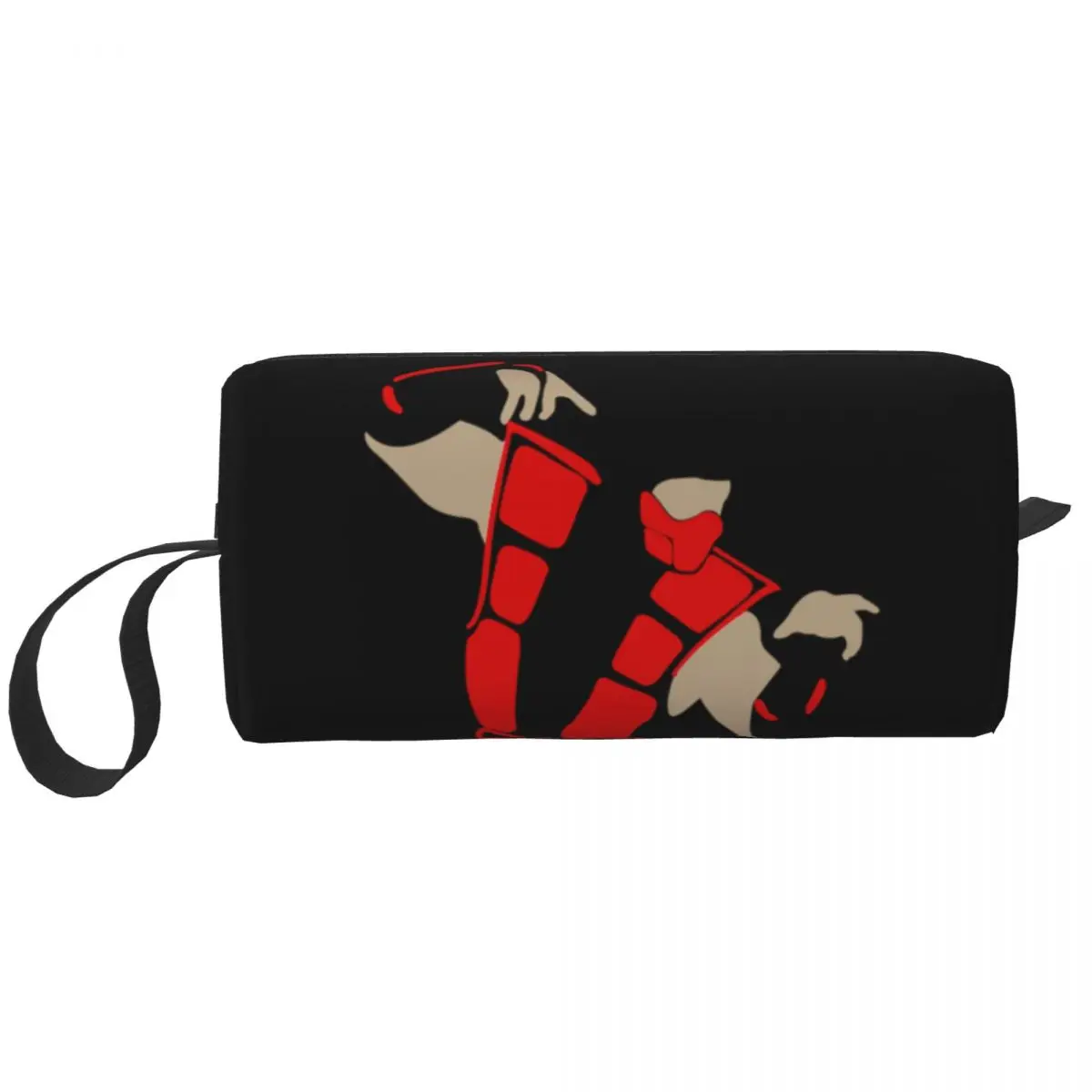 

Red Mortal Kombat ScorpionTravel Cosmetic Bag Game Sub Zero Scorpion Makeup Toiletry Organizer Lady Beauty Storage Dopp Kit Case