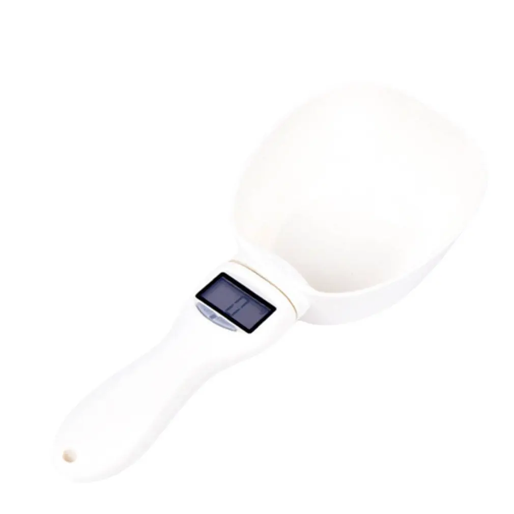 

Pet Food Scale Cup For Dog Cat Feeding Bowl Kitchen Scale Spoon Measuring Scoop Cup Portable With Led Display