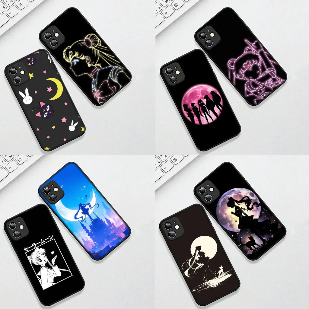 Фото Мягкий чехол для Samsung Galaxy S25 S24 S23 FE Plus Ultra S7 Edge A16 A15 5G S25+ с принтом Lovely S-Sailors Poster Moon №3