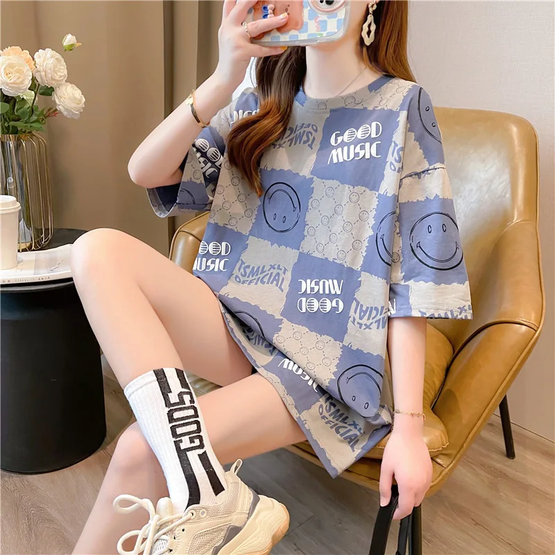 

New T-Shirt For Women’s Casual Lady Tide Female Dress Free Shipping