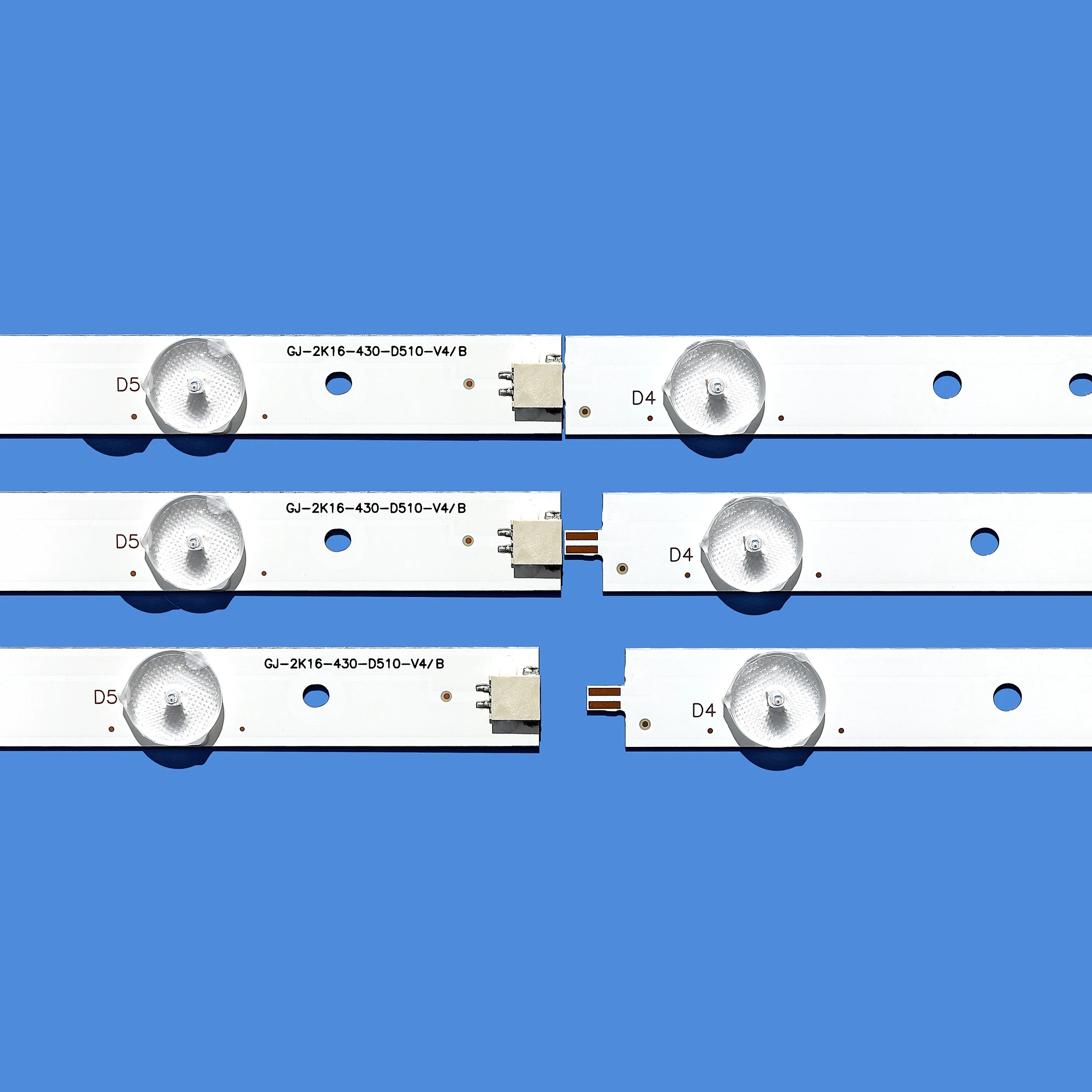 

New 5 PCS/set 10LED(3V) 842.5mm LED backlight strip for 43PUK4900 43OUH6101 43PFT4131 GJ-2K15-430-D510-17.8MM-V4 43PUT4900