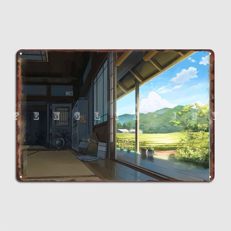 

Japan Landscape Metal Sign Poster Designing Wall Cinema Garage Tin Sign Posters