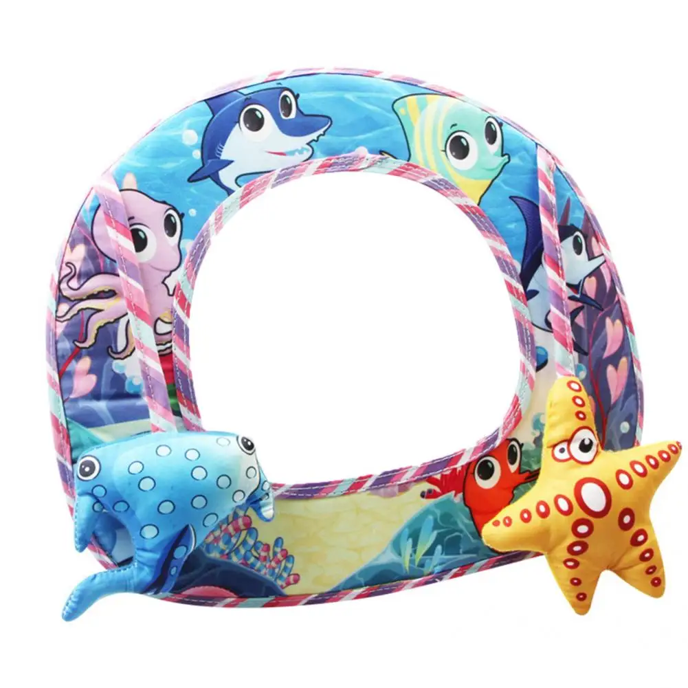

Safe Car Baby Rearview Adjustable Safety Seat Mirror Car Inside Mirror Lightweight Cartoon Shape
