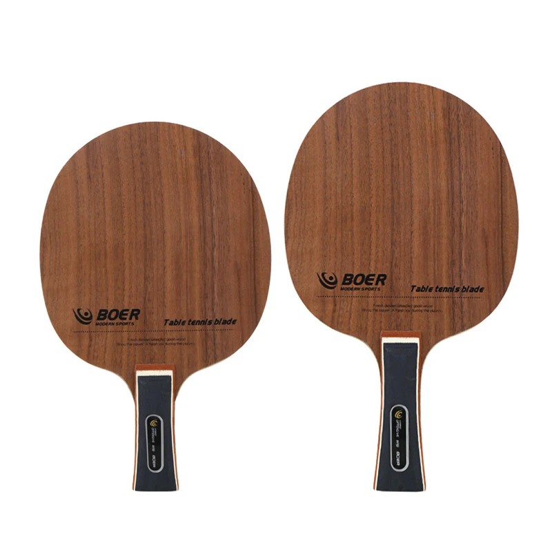 

1PC Boer Table Tennis Blade Short Long Handle ITTF Approved Expert Hybird Material Ping Pong Paddle For Training Outdoor Sports