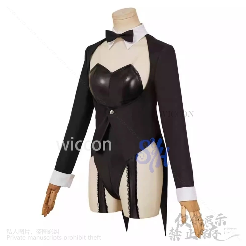 Фото Аниме My Dress Up Косплей Китагава Марин Костюм Сексуальный кролик Кроличий хвост Комбинезон из искусственной кожи Jirai Kei Girls Kawaii Повязка на голову Хэллоуин №3