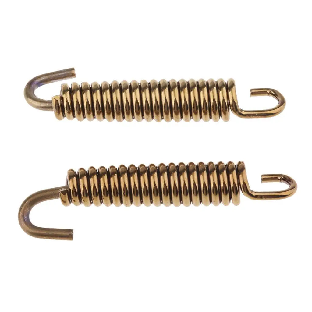 2 шт. пружинный крючок для глушителя выхлопной трубы мотоцикла 65 мм