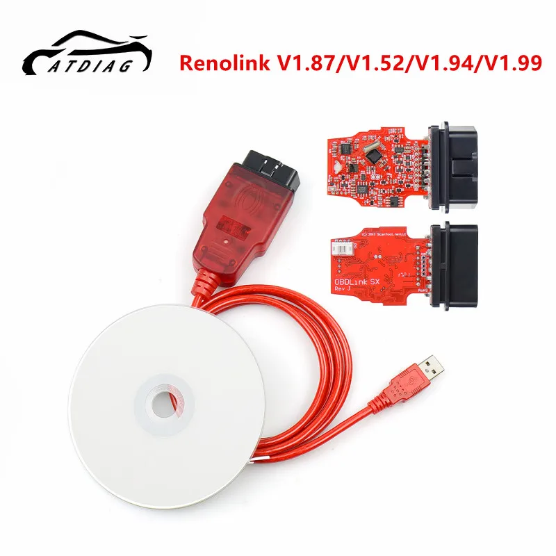 

Renolink V1.99 1,87 1,94 для Renault ECU-подушка безопасности-ключ UCH подходящий кодирование приборной панели Eeprom и флэш-чтение и запись