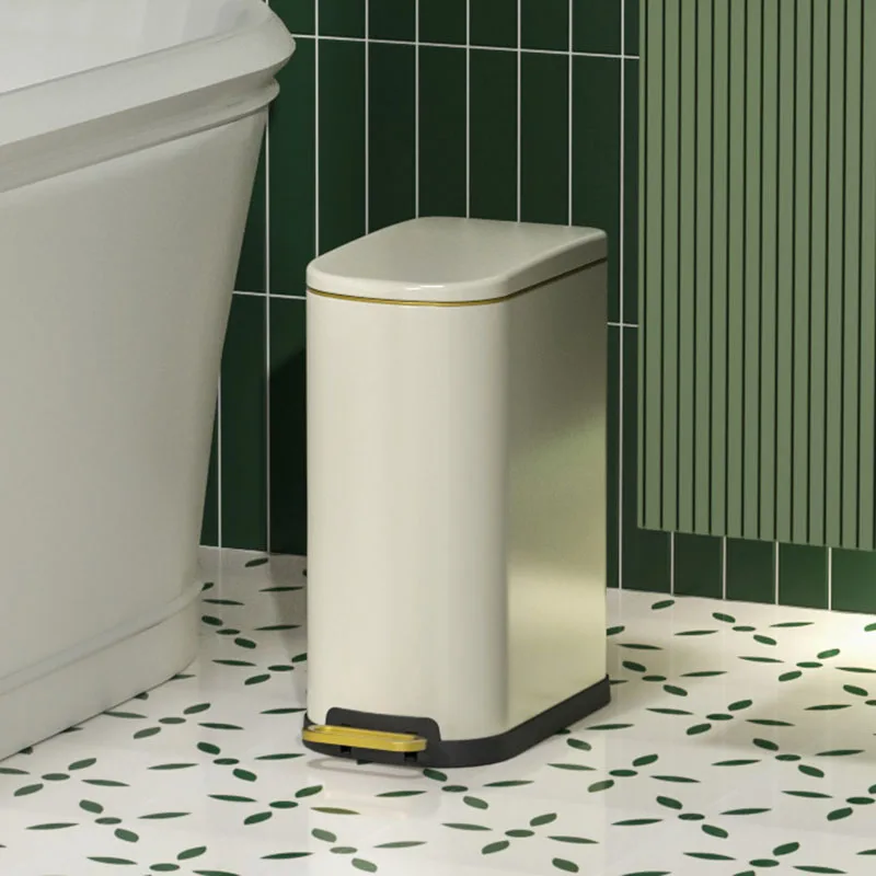 Bathroom Trash Can dustbin Green Girl Wastebasket office Room Trash Can Metal Recycling garbage Bucket poubelle cleaning tools