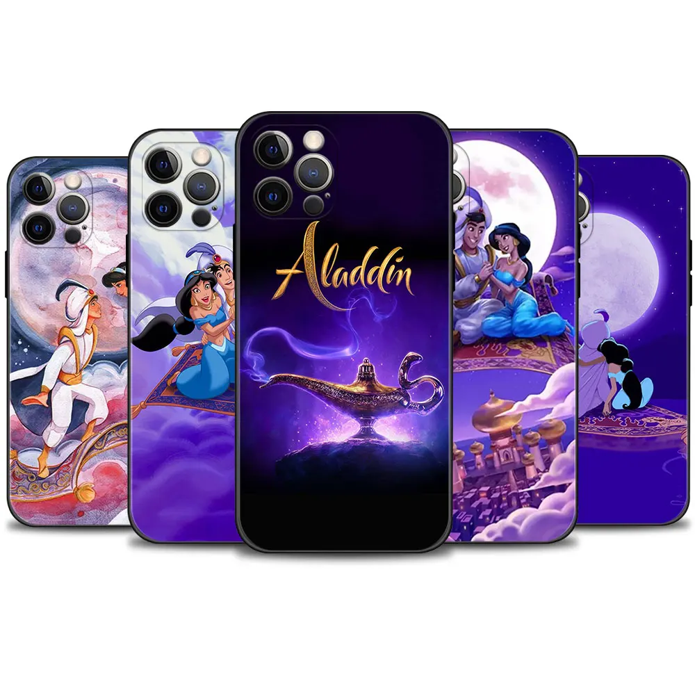 

Disney Anime Aladdin Girl Etui Coque TPU Silicone For iPhone 7 8 Plus X 13 Pro Max 14 XR 12 XS 11 Mini SE2022 SE2 5S 5 6S 6