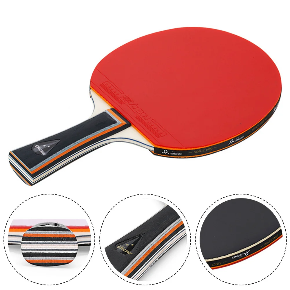 2 3 Star Spin Control Table Tennis Racket 7 Ply Wood Ping Pong Long Handle All-round Type Fast Break Defense Pingpang Bat