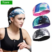 tcare men womens yoga sport athletic workout headband for running sports fitness elastic wicking non slip lightweight bandana