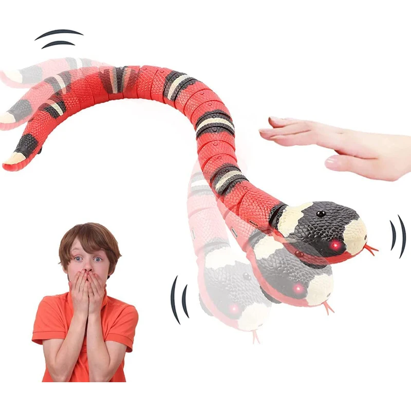 

Smart Sensing Tricky Snake Cat Toy Automatic Electric Interactive Snake Toys For Cats Dogs Magic Teasing Teasering Pets Supplies