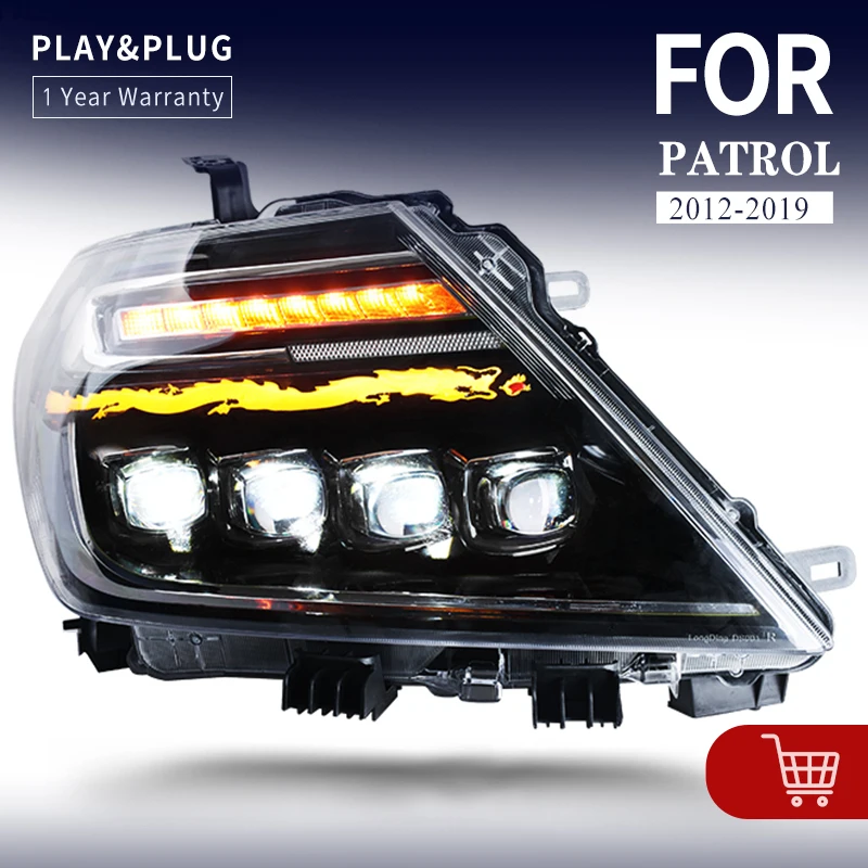 

Car Accessories new style headlights for Nissan Patrol Y62 Headlight 2012-2019 DRL full LED with dynamic turning signal