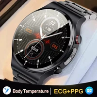 2022 new health smart watch men ecgppg body temperature blood oxygen heart rate ip68 waterproof wireless charger men